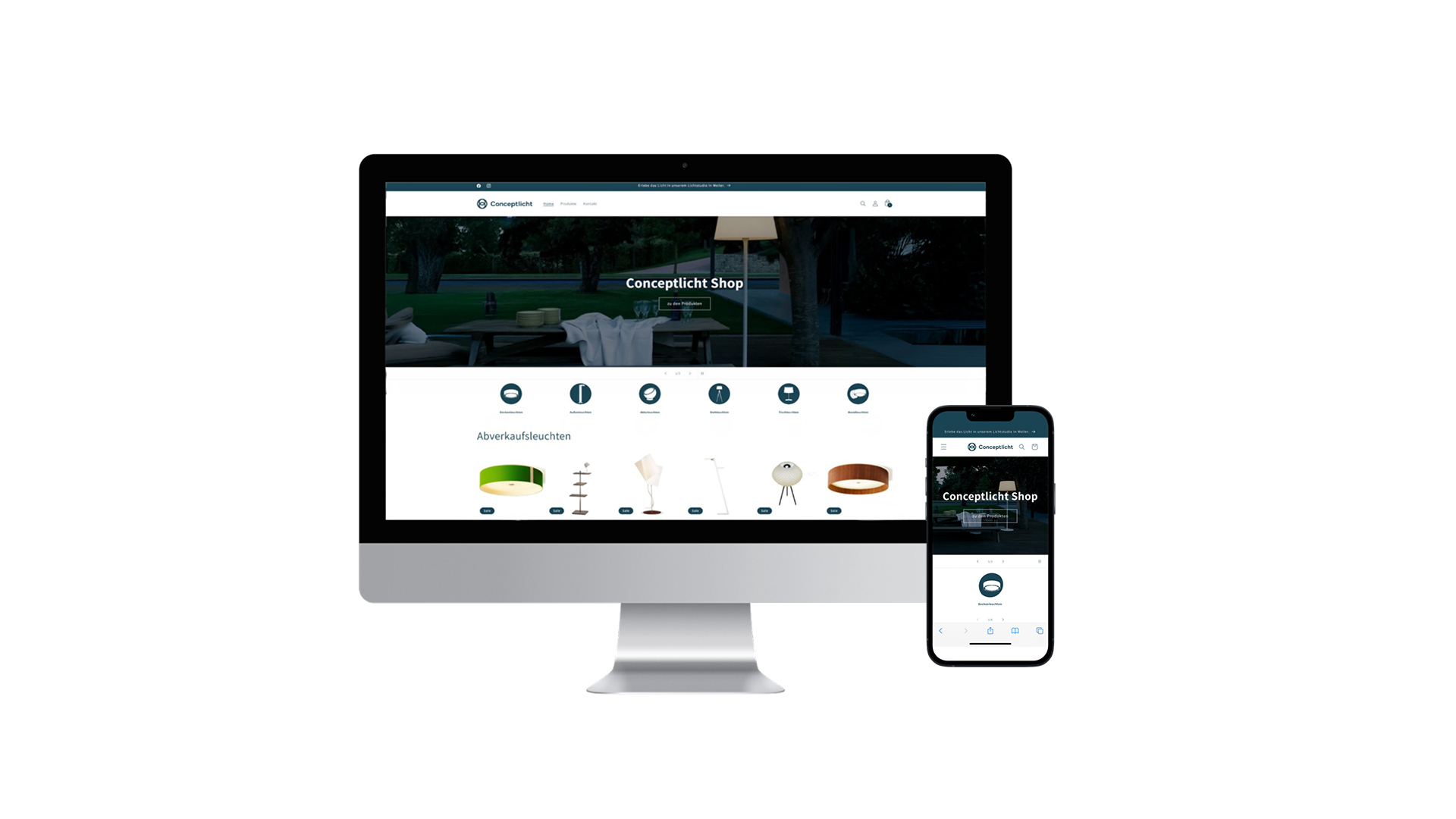 Conceptlicht Online Shop Eröffnung