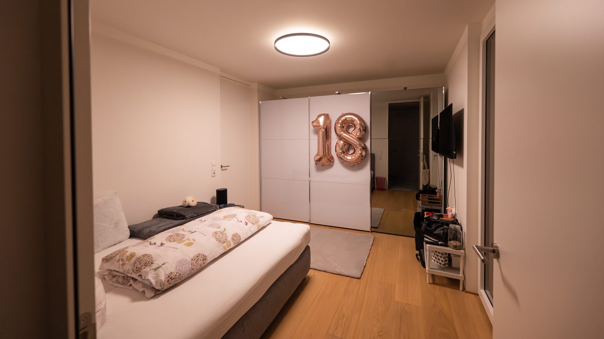 Deckenleuchte in Jugendschlafzimmer, Lichtplanung Conceptlicht