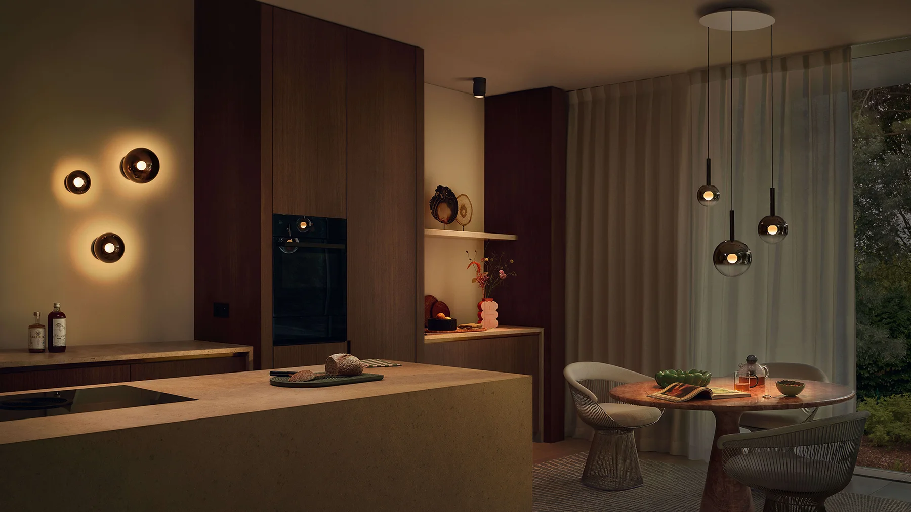 Occhio luna scura sospeso0